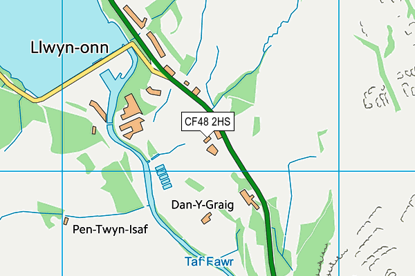 CF48 2HS map - OS VectorMap District (Ordnance Survey)