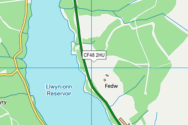 CF48 2HU map - OS VectorMap District (Ordnance Survey)