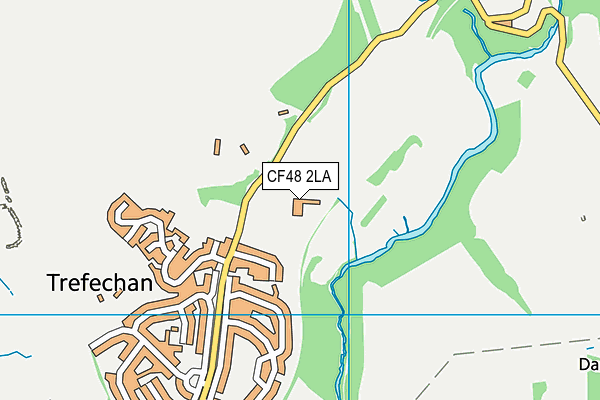 CF48 2LA map - OS VectorMap District (Ordnance Survey)