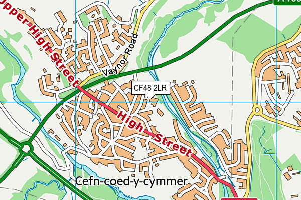 Ysgol-Y-Graig Primary School map (CF48 2LR) - OS VectorMap District (Ordnance Survey)