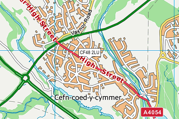 CF48 2LU map - OS VectorMap District (Ordnance Survey)