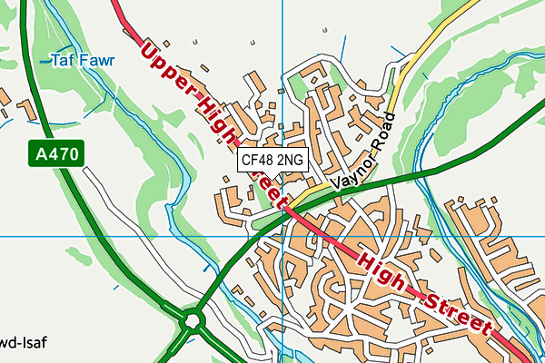 CF48 2NG map - OS VectorMap District (Ordnance Survey)