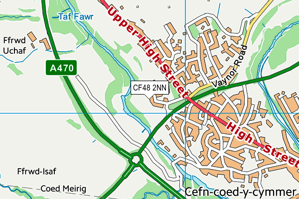 CF48 2NN map - OS VectorMap District (Ordnance Survey)