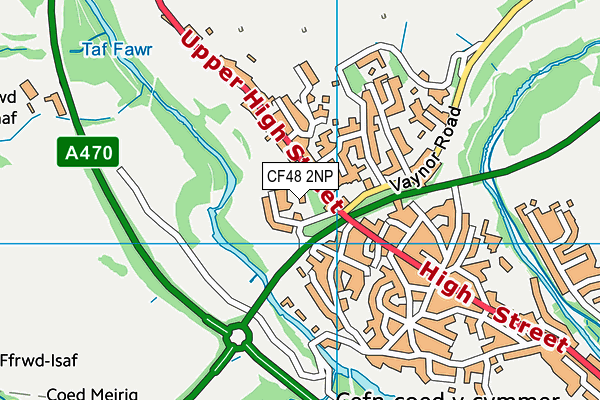 CF48 2NP map - OS VectorMap District (Ordnance Survey)