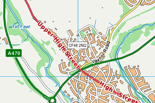 CF48 2NQ map - OS VectorMap District (Ordnance Survey)