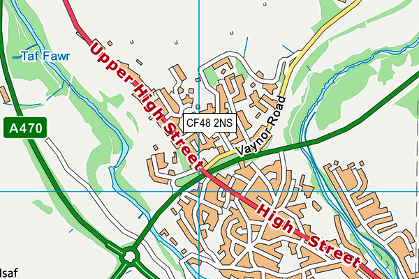 CF48 2NS map - OS VectorMap District (Ordnance Survey)