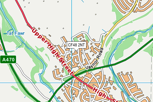 CF48 2NT map - OS VectorMap District (Ordnance Survey)