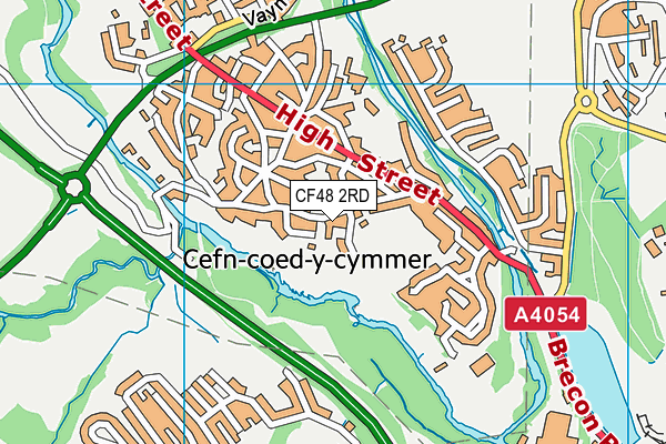 CF48 2RD map - OS VectorMap District (Ordnance Survey)