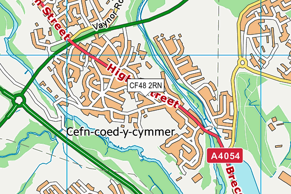 CF48 2RN map - OS VectorMap District (Ordnance Survey)