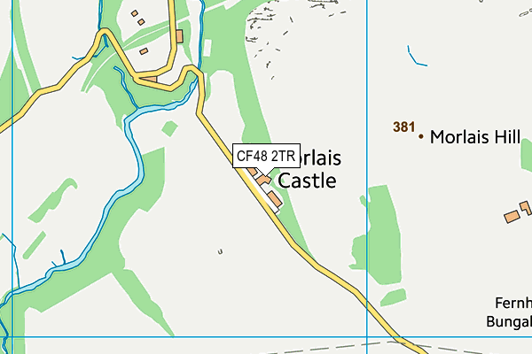 CF48 2TR map - OS VectorMap District (Ordnance Survey)