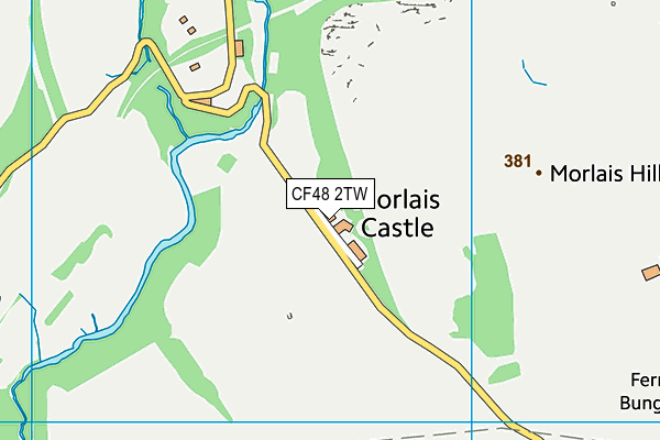 CF48 2TW map - OS VectorMap District (Ordnance Survey)