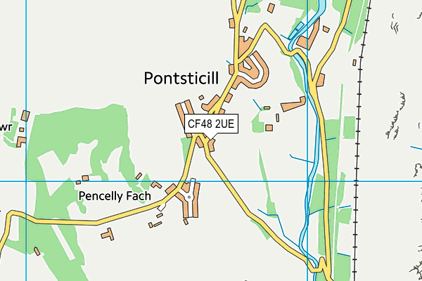 CF48 2UE map - OS VectorMap District (Ordnance Survey)