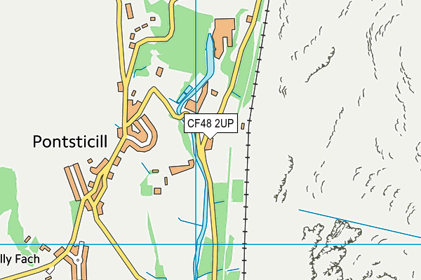 CF48 2UP map - OS VectorMap District (Ordnance Survey)