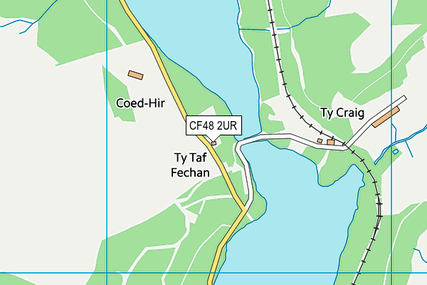 CF48 2UR map - OS VectorMap District (Ordnance Survey)