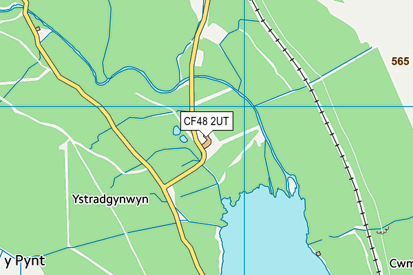 CF48 2UT map - OS VectorMap District (Ordnance Survey)