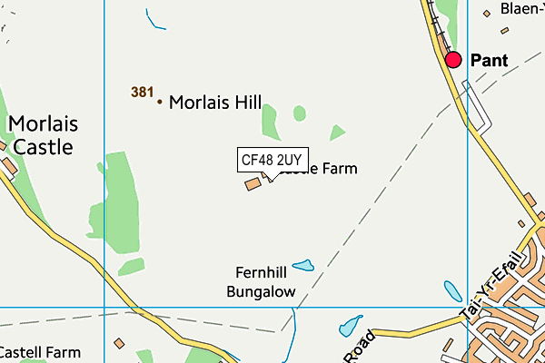 CF48 2UY map - OS VectorMap District (Ordnance Survey)