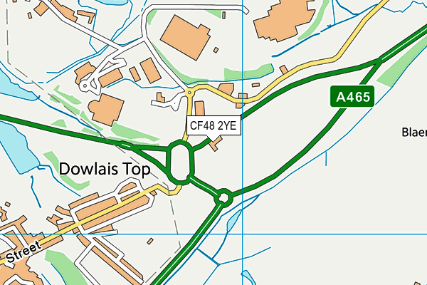 CF48 2YE map - OS VectorMap District (Ordnance Survey)