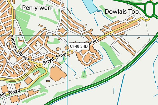 Map of COEDCAE FARM LIMITED at district scale