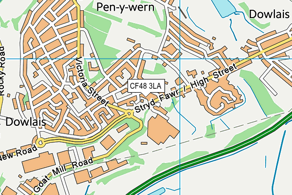 CF48 3LA map - OS VectorMap District (Ordnance Survey)