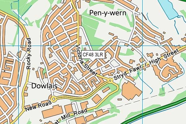 CF48 3LR map - OS VectorMap District (Ordnance Survey)