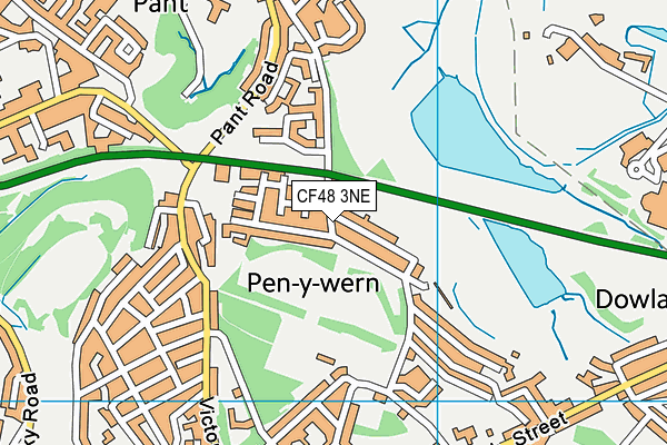 CF48 3NE map - OS VectorMap District (Ordnance Survey)