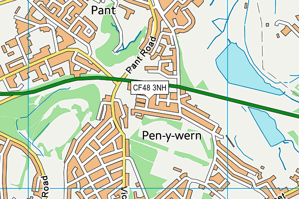 CF48 3NH map - OS VectorMap District (Ordnance Survey)