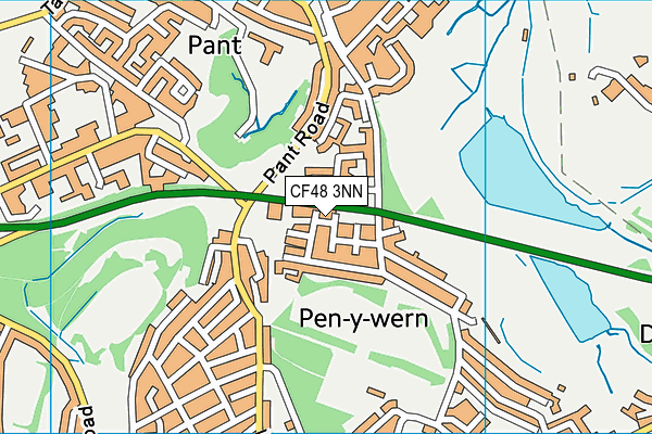 CF48 3NN map - OS VectorMap District (Ordnance Survey)