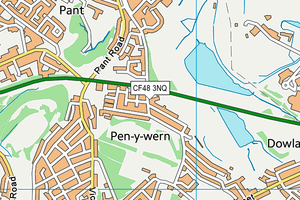 CF48 3NQ map - OS VectorMap District (Ordnance Survey)