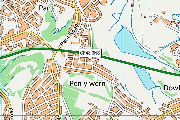 CF48 3NS map - OS VectorMap District (Ordnance Survey)