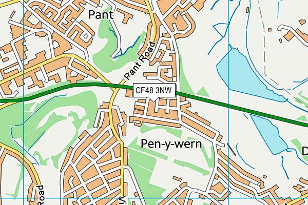 CF48 3NW map - OS VectorMap District (Ordnance Survey)