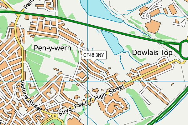 CF48 3NY map - OS VectorMap District (Ordnance Survey)