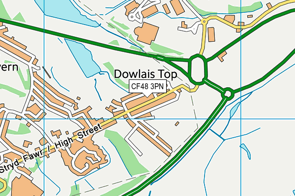 CF48 3PN map - OS VectorMap District (Ordnance Survey)