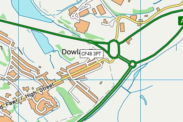 CF48 3PT map - OS VectorMap District (Ordnance Survey)