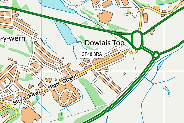 CF48 3RA map - OS VectorMap District (Ordnance Survey)