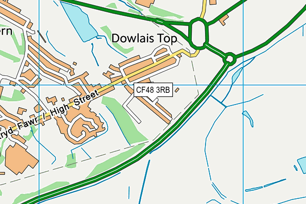 CF48 3RB map - OS VectorMap District (Ordnance Survey)