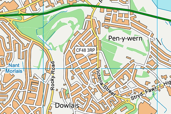 CF48 3RP map - OS VectorMap District (Ordnance Survey)