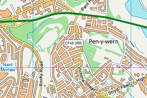 CF48 3RR map - OS VectorMap District (Ordnance Survey)