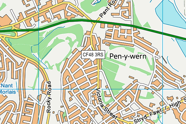 CF48 3RS map - OS VectorMap District (Ordnance Survey)