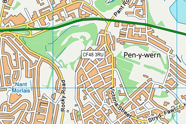 CF48 3RU map - OS VectorMap District (Ordnance Survey)