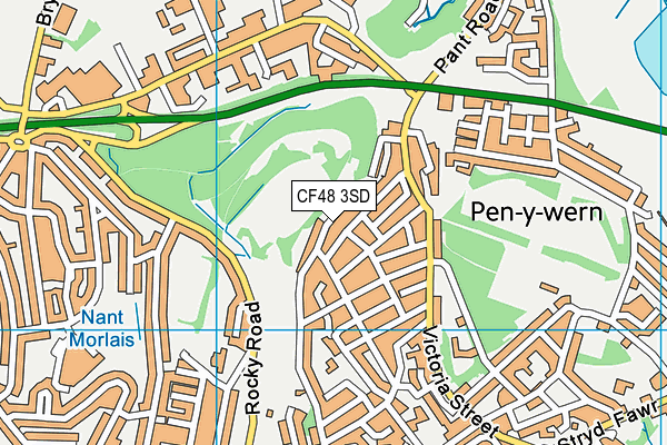 CF48 3SD map - OS VectorMap District (Ordnance Survey)