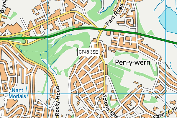 CF48 3SE map - OS VectorMap District (Ordnance Survey)