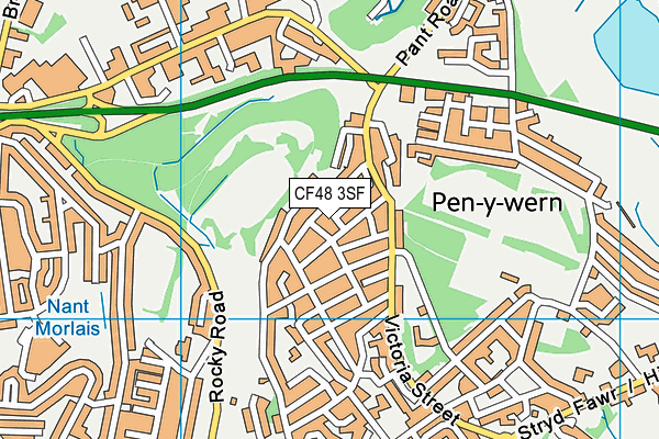 CF48 3SF map - OS VectorMap District (Ordnance Survey)