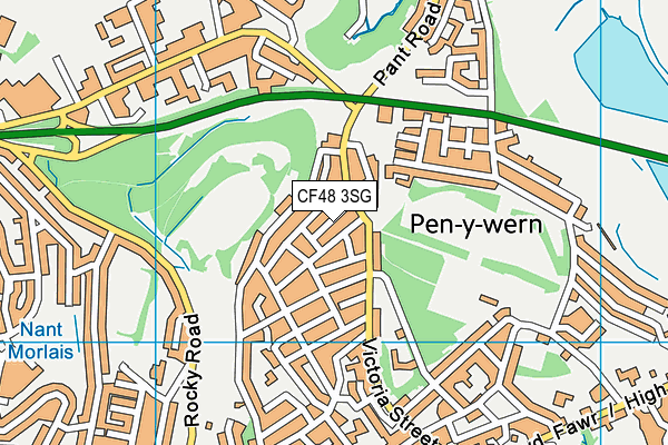 CF48 3SG map - OS VectorMap District (Ordnance Survey)