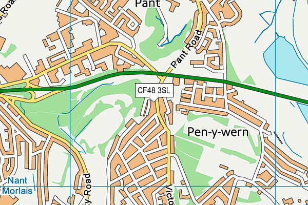 CF48 3SL map - OS VectorMap District (Ordnance Survey)