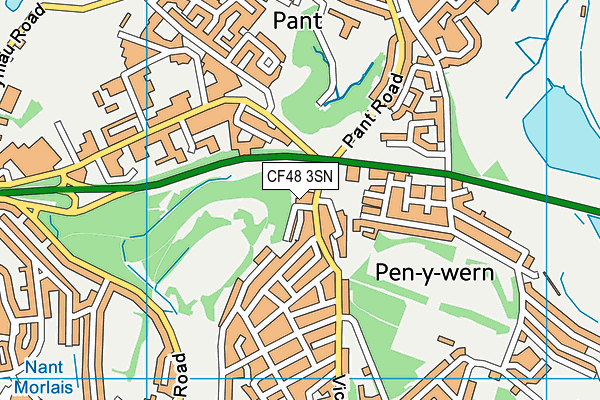 CF48 3SN map - OS VectorMap District (Ordnance Survey)