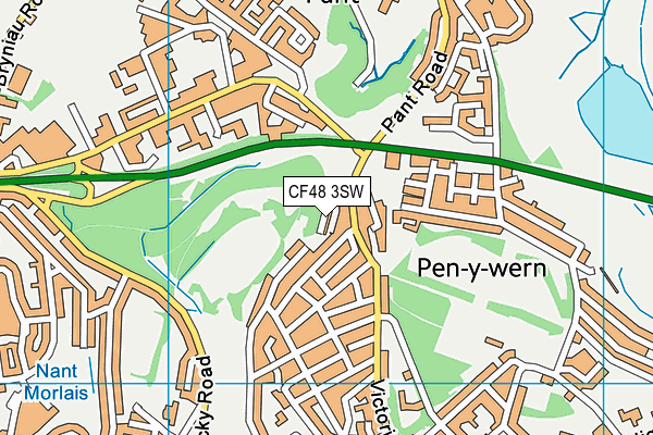 CF48 3SW map - OS VectorMap District (Ordnance Survey)