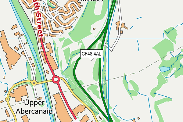 CF48 4AL map - OS VectorMap District (Ordnance Survey)