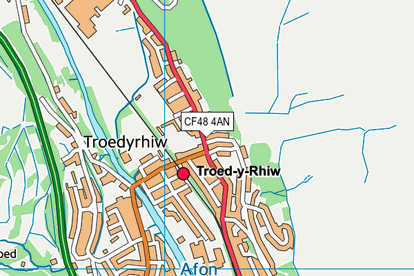 CF48 4AN map - OS VectorMap District (Ordnance Survey)