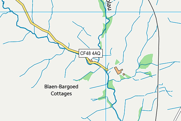 CF48 4AQ map - OS VectorMap District (Ordnance Survey)