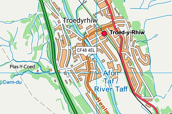 CF48 4EL map - OS VectorMap District (Ordnance Survey)